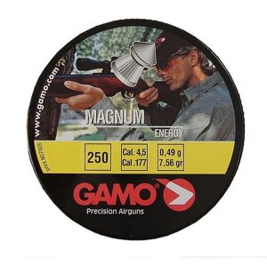 Пули GAMO Magnum 4,5 мм 0,49 грамма (250 шт.)