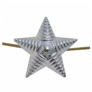 Звезда 13 мм рифленая серебристая