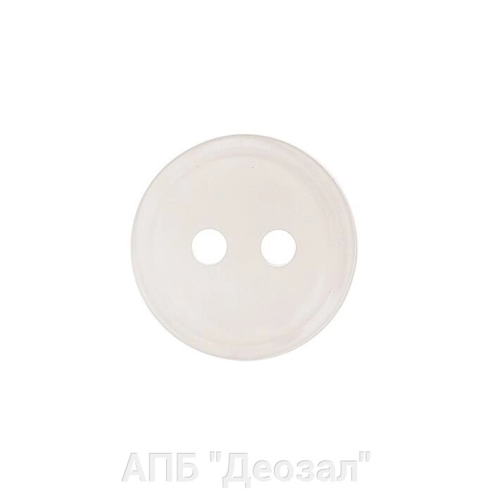 Пуговица на белую рубашку полиции ( 2 прокола) от компании АПБ "Деозал" - фото 1