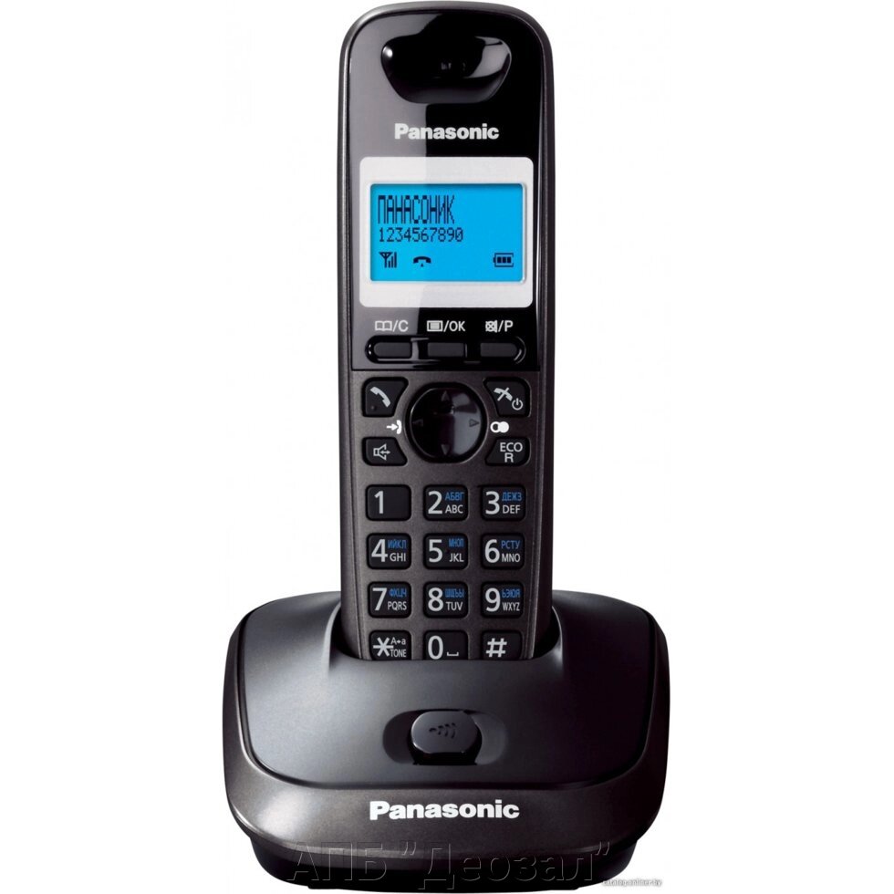 Радиотелефон DECT Panasonic KX-TG2521RUT (спикерфон, автоответчик) от компании АПБ "Деозал" - фото 1