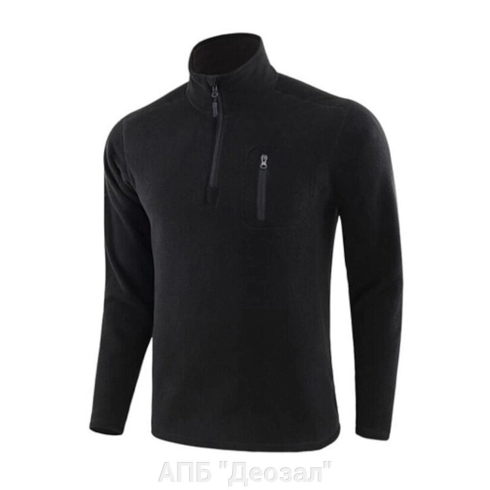 Рубашка флисовая черная от компании АПБ "Деозал" - фото 1