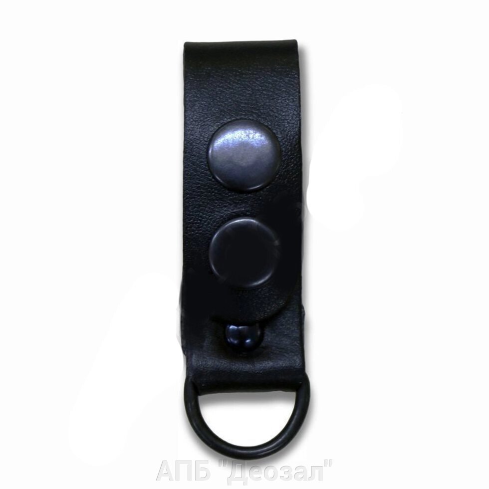 Шлевка на кнопке с полукольцом (черная) от компании АПБ "Деозал" - фото 1