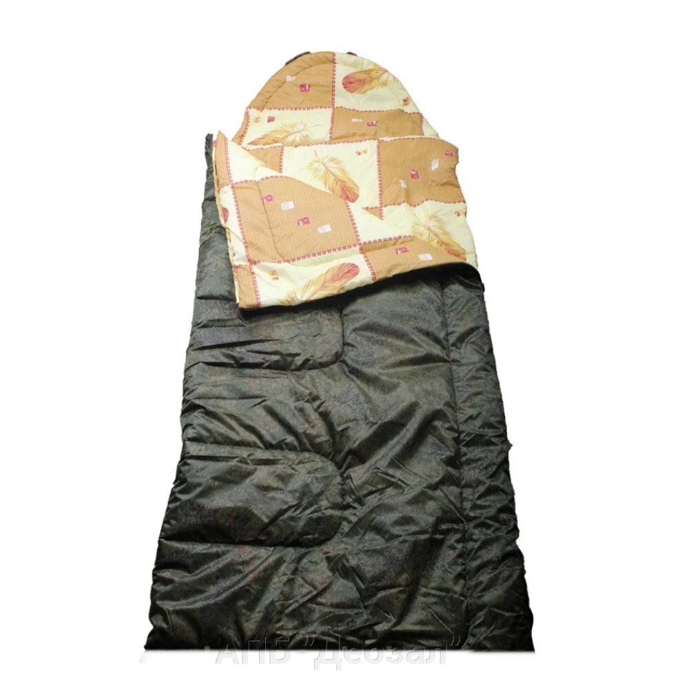 Спальный мешок "Аляска" Стандарт одеяло с подголовником (до -5С) от компании АПБ "Деозал" - фото 1