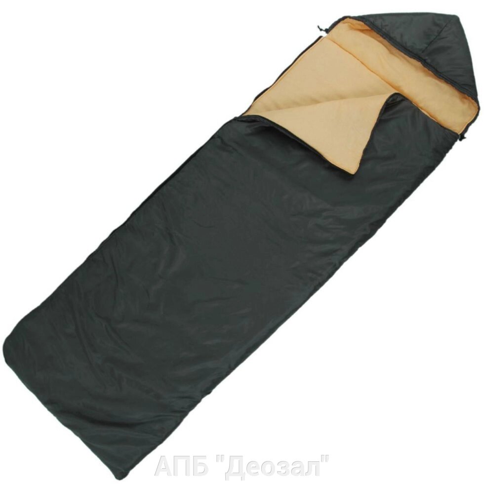 Спальный мешок "Комфорт", 2-х слойный с капюшоном от компании АПБ "Деозал" - фото 1