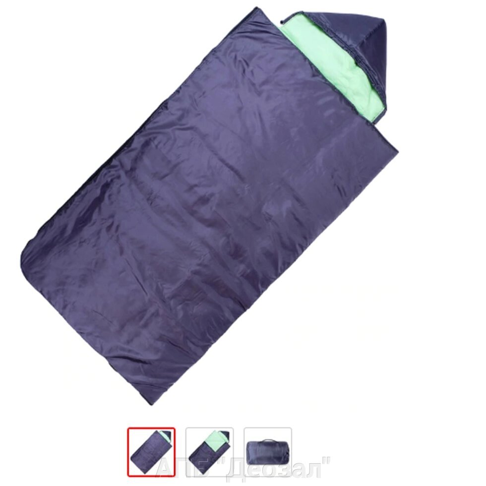 Спальный мешок Maclay 3-х слойный, с капюшоном, увеличенный, 225 х 105 см от компании АПБ "Деозал" - фото 1