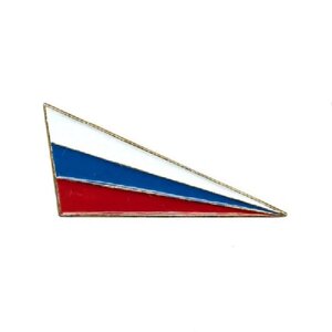 Знак на берет Флаг РФ уголок (металл)