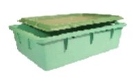 Ящик с крышкой для сырково- творожной продукции и кондитерских изделий (сплошной)