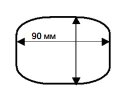 Этикетка 90*80 мм многоцветная