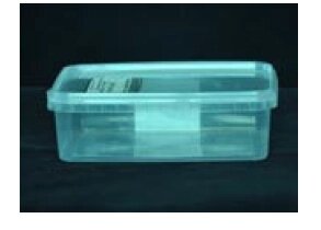 Пластиковый прозрачный контейнер 1,0 л. с пломбой