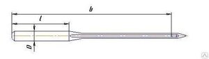 Игла DNx1 (Schmetz, Германия), для мешкозашивочных машин