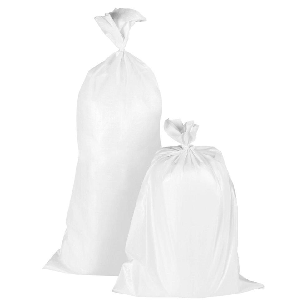 Мешок 50 кг (55х105) - 60 гр. - белый от компании LexxpacK - Магазин Упаковки - фото 1
