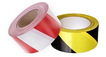 Оградительные ленты -  75мм*150м   кр/бел - евро от компании LexxpacK - Магазин Упаковки - фото 1