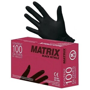 Перчатки медицинские нитриловые matrix Black (уп 100шт)