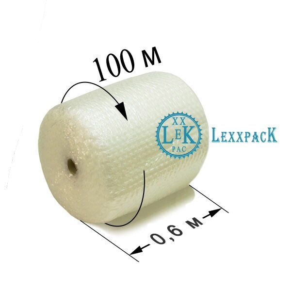 Воздушно пузырчатая пленка (mini06) 2х-сл (60см* 100п/м) 60м2 от компании LexxpacK - Магазин Упаковки - фото 1