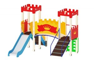 Детская площадка игровая Королевство с 1-ой горкой, Н=900 мм