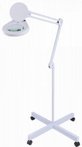 Лампа-лупа LED 14W (60 диодов), 3 диоптрии, размер линзы 12,7см, на штативе, 9005LED-FS