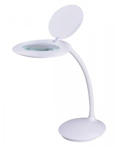 Лампа-лупа LED 7,5W (30 диодов), 5 диоптрий, размер линзы 10см, настольная, 9101LED-A