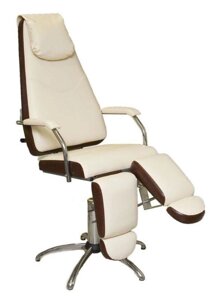 Педикюрное кресло «Милана»пневматическое с опорами под ноги) (высота 460 - 590мм)