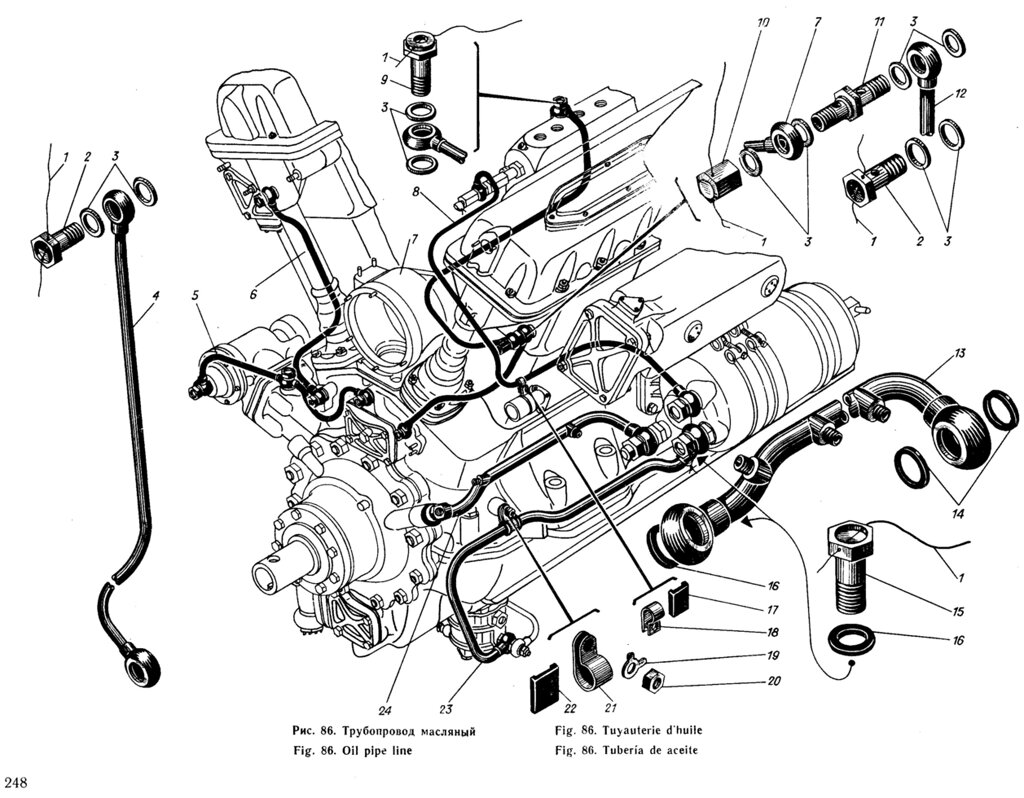 Труба сб1220-120-3  к клапану подачи топлива Д12 от компании ООО "Сибтехком". Дизельные двигатели Д6/Д12 и запчасти. - фото 1