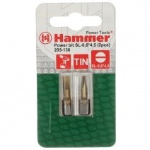 Набор бит Hammer Ph1- 25мм 2шт TIN 203-138 PBSL-0,6*4,5