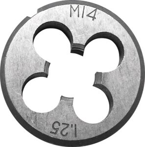М 8х1,0 ЗУБР М8x1.0мм, сталь 9ХС, Плашка круглая ручная (4-28022-08-1.0)