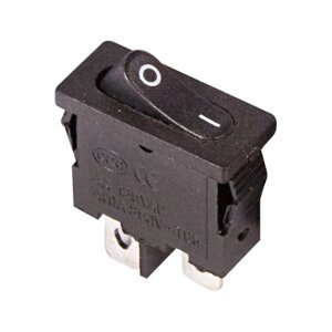 REXANT Выключатель клавишный 250V 6А (2с) ON-OFF черный Mini (RWB-103, SC-766, MRS-101-5) (100/50