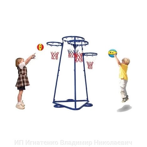 Детская баскетбольная (нетбольная) стойка от компании ИП Игнатенко Владимир Николаевич - фото 1