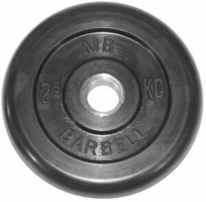 Диск обрезиненный BARBELL MB (металлическая втулка) 2.5 кг / диаметр 51 мм