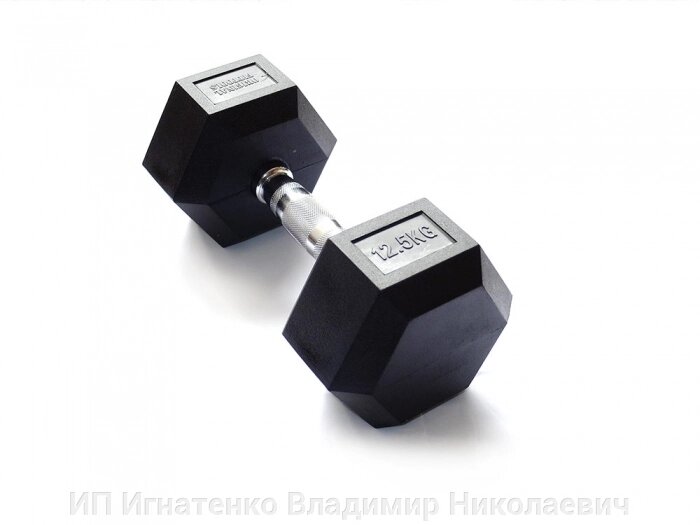 Гантель 12,5 кг гексагональная от компании ИП Игнатенко Владимир Николаевич - фото 1