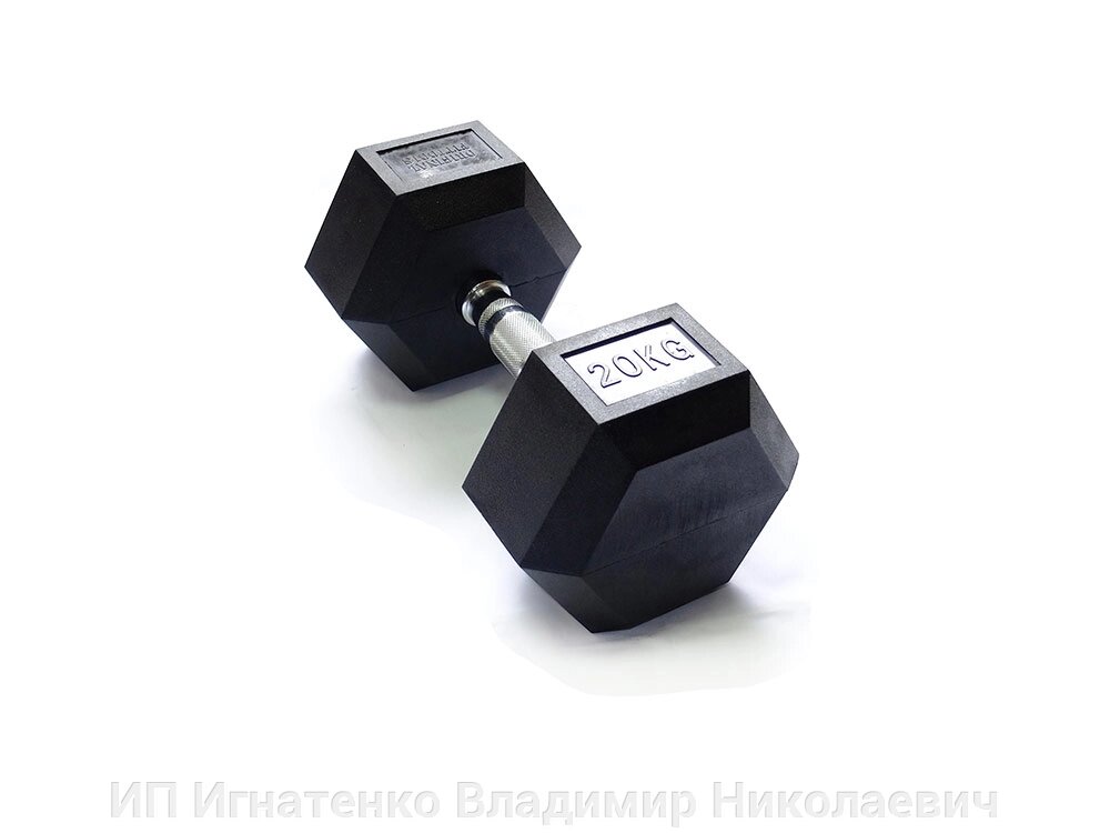 Гантель 20 кг гексагональная от компании ИП Игнатенко Владимир Николаевич - фото 1