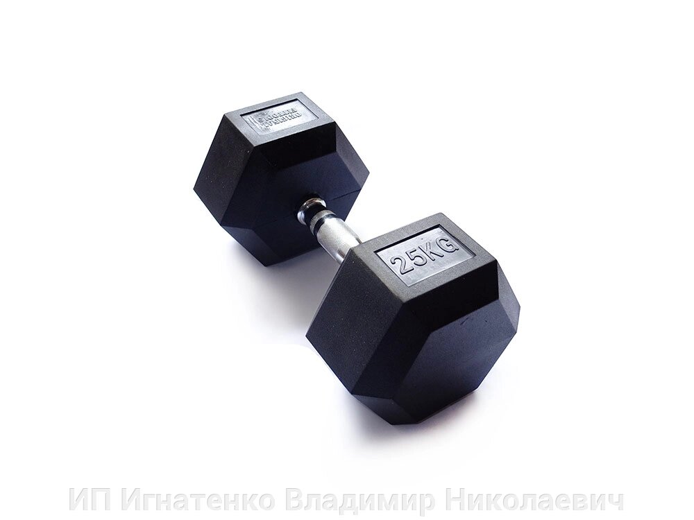 Гантель 25 кг гексагональная от компании ИП Игнатенко Владимир Николаевич - фото 1
