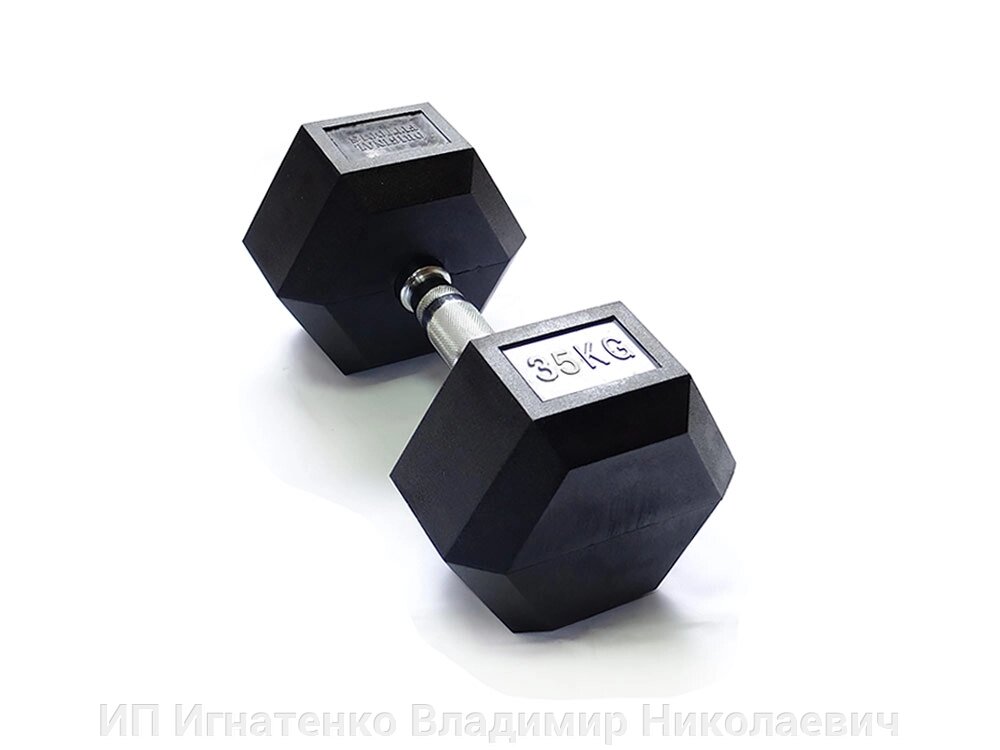 Гантель 35 кг гексагональная от компании ИП Игнатенко Владимир Николаевич - фото 1