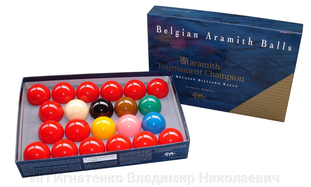 Комплект шаров 52.4 мм "Aramith Tournament" от компании ИП Игнатенко Владимир Николаевич - фото 1