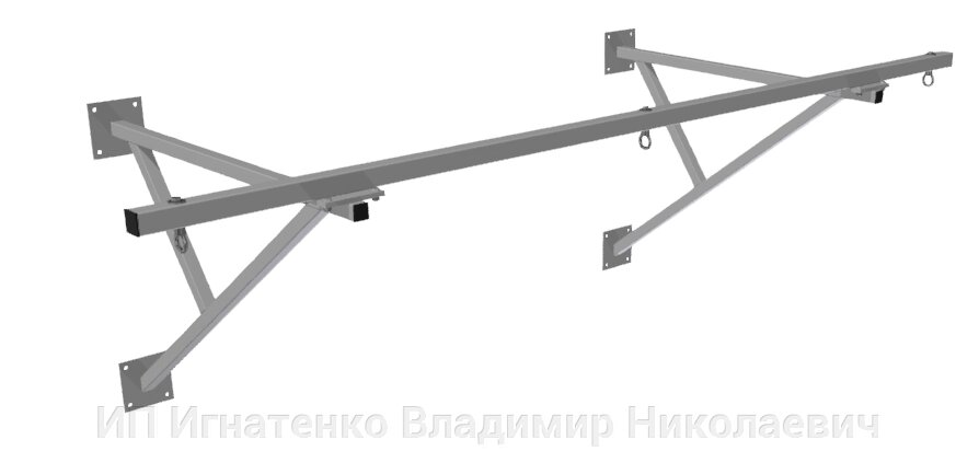 Консоль для подвесных снарядов (для 3х элементов) пристенная 3000х1100 мм от компании ИП Игнатенко Владимир Николаевич - фото 1