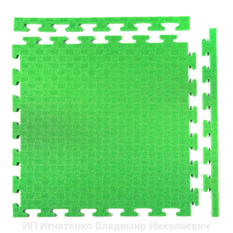 Мат-пазл, 50 х 50 см, 8 мм, Цвет зелёный от компании ИП Игнатенко Владимир Николаевич - фото 1