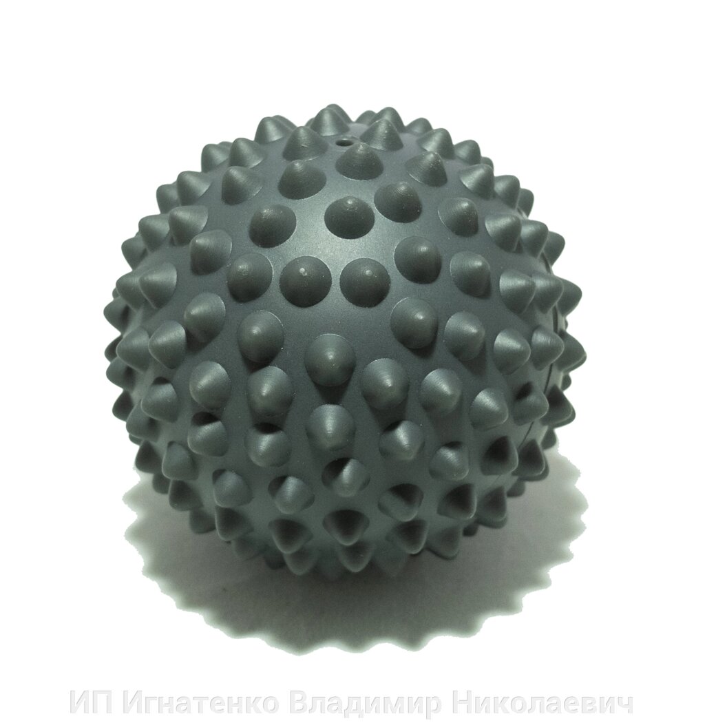 Мяч массажный 9 см серый от компании ИП Игнатенко Владимир Николаевич - фото 1