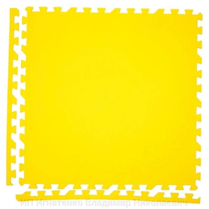 Мягкий пол разноцветный 60*60 (см) 1,44 (м2) с кромками 60МП (желтый) от компании ИП Игнатенко Владимир Николаевич - фото 1
