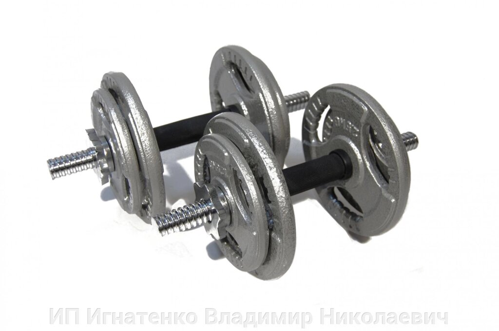 Набор гантелей металлических Хаммертон Atlas Sport 2x9,5 кг от компании ИП Игнатенко Владимир Николаевич - фото 1