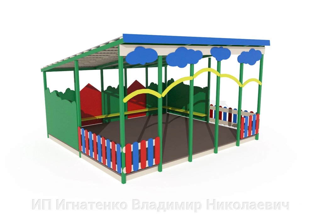 Оборудование для детской площадки Теневой навес мини МФ 7110 от компании ИП Игнатенко Владимир Николаевич - фото 1