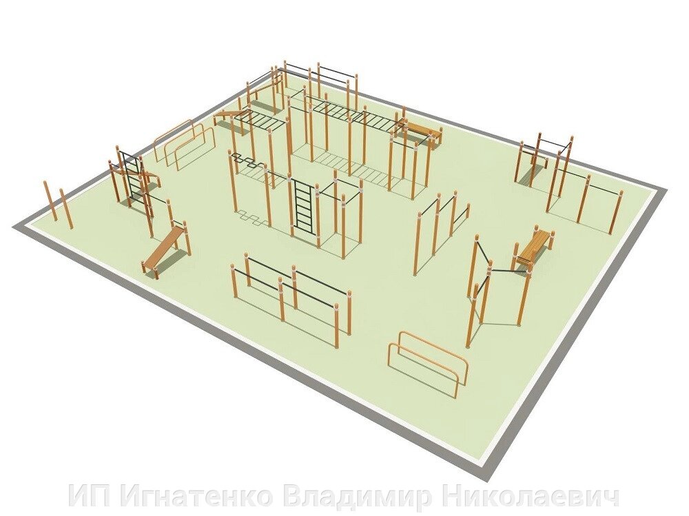 Парковая площадка для Воркаут и GTO 1_76mm 89 мм от компании ИП Игнатенко Владимир Николаевич - фото 1