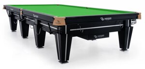 RASSON Бильярдный стол для снукера "Magnum Pro" 12 ф (черный, плита 50 мм, в комплекте система подогрева плит)