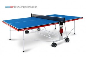 Теннисный стол Compact Expert Indoor blue - компактная модель теннисного стола для помещений