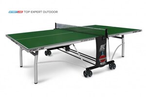 Теннисный стол Top Expert Outdoor green- всепогодный топовый теннисный стол. Уникальная система складывания