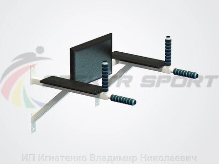 Брусья-пресс настенные Пульс. Ап+Пресс цв. белый - распродажа