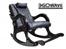 Массажное кресло-качалка EGO WAVE EG-2001 ELITE (цвет Антрацит, натуральная кожа)
