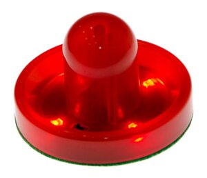Weekend Бита для аэрохоккея LED "Atomic Top Shelf / Lumen-X Laser" (красная) D96 mm