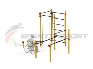 Спортивный комплекс для инвалидов-колясочников GTO-D18_76mm