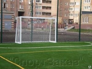 Комплект мини-футбола: ворота одноцветные сборно-разборные (пара)+сетка Ø нити 2,2 мм (пара)