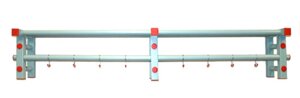 Полка-вешалка для раздевалок ПВХ 2000х320х350 мм