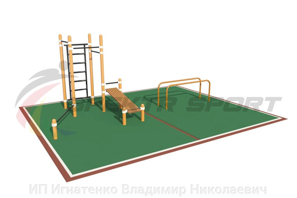 Площадка Workout SP Домашняя 2_76mm 89 от компании ИП Игнатенко Владимир Николаевич - фото 1